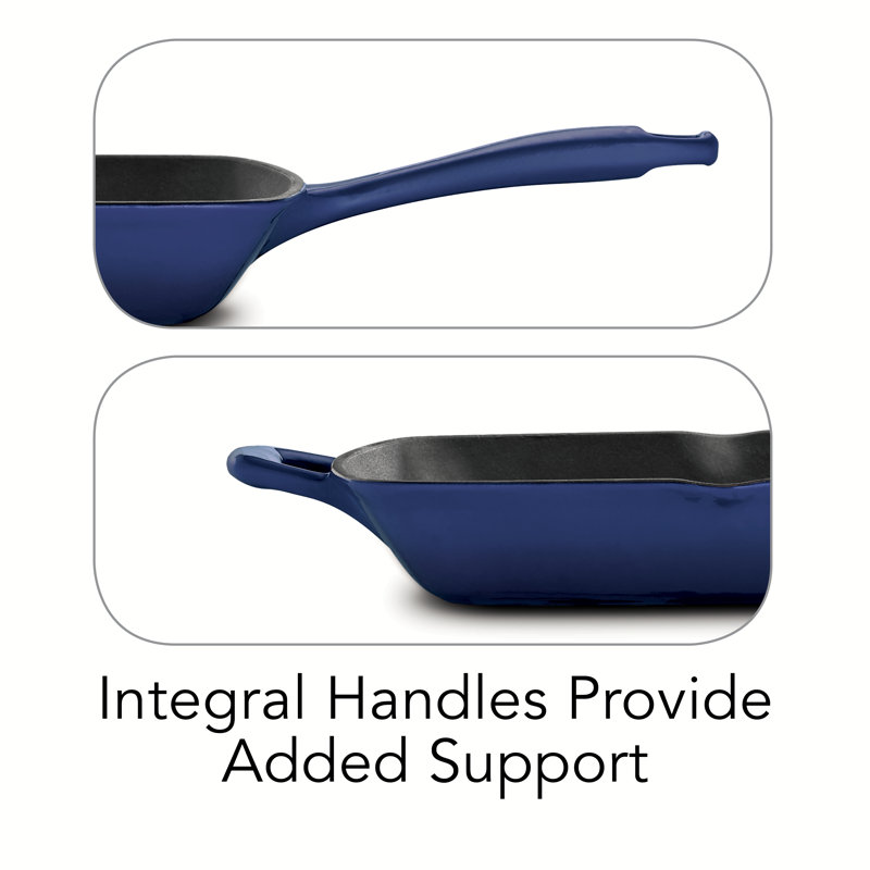 Tramontina Gourmet Enameled Cast Iron Grill Pan & Reviews Wayfair